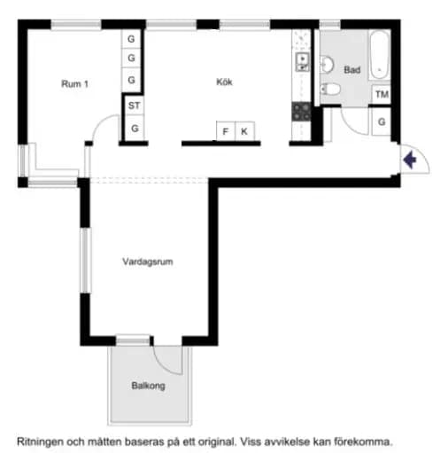 Floor plan for Fritzbergsvägen 11
