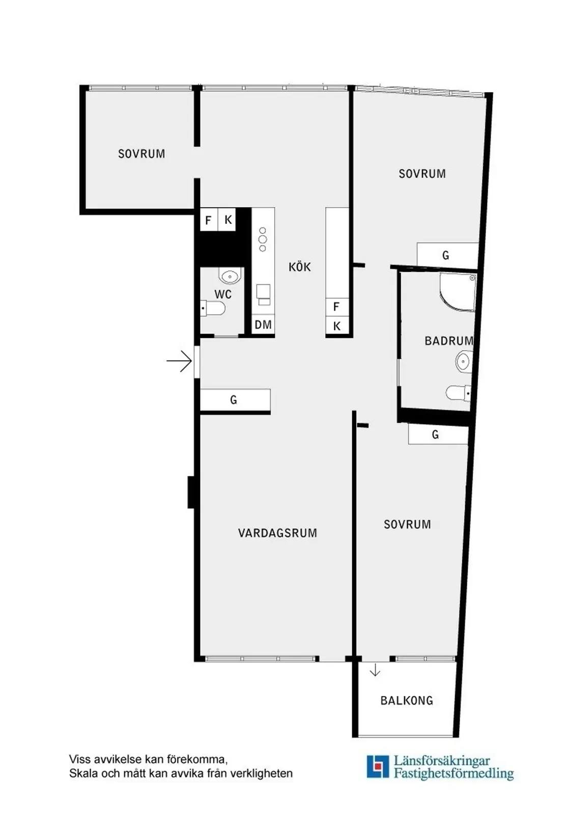Planritning för Grindtorpsvägen 35