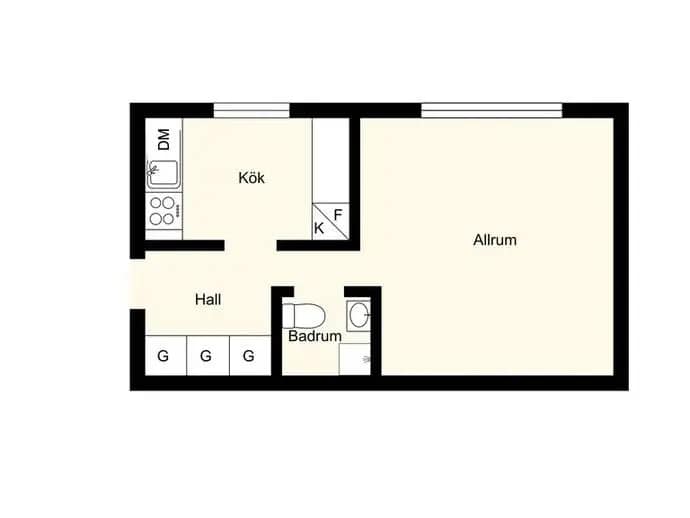 Floor plan for Bäckvägen 108