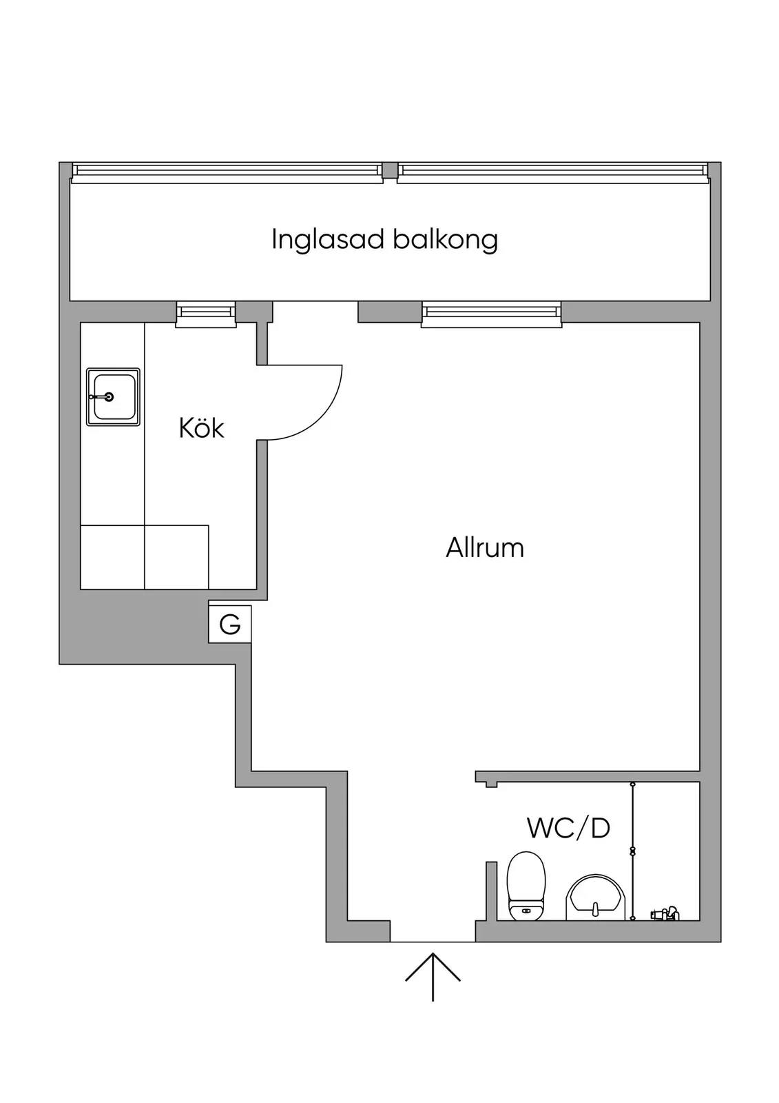 Floor plan for Per Albin Hanssons Väg