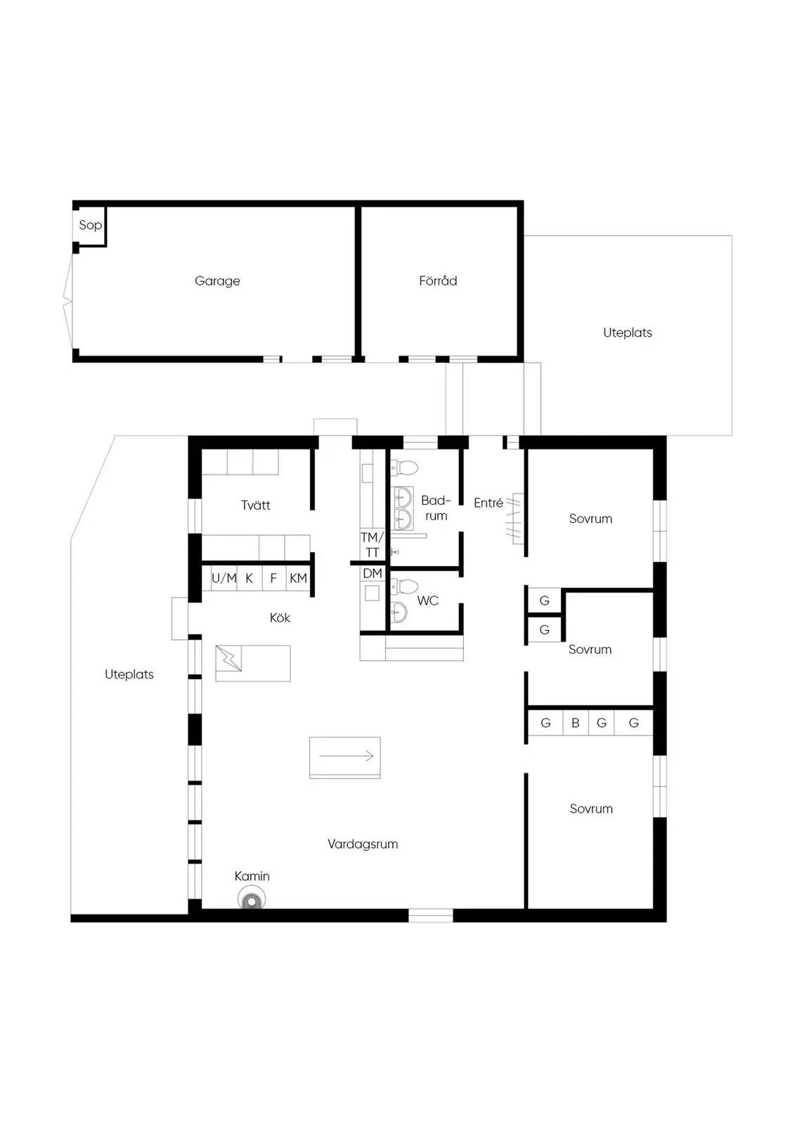Floor plan for Skogsmötesvägen