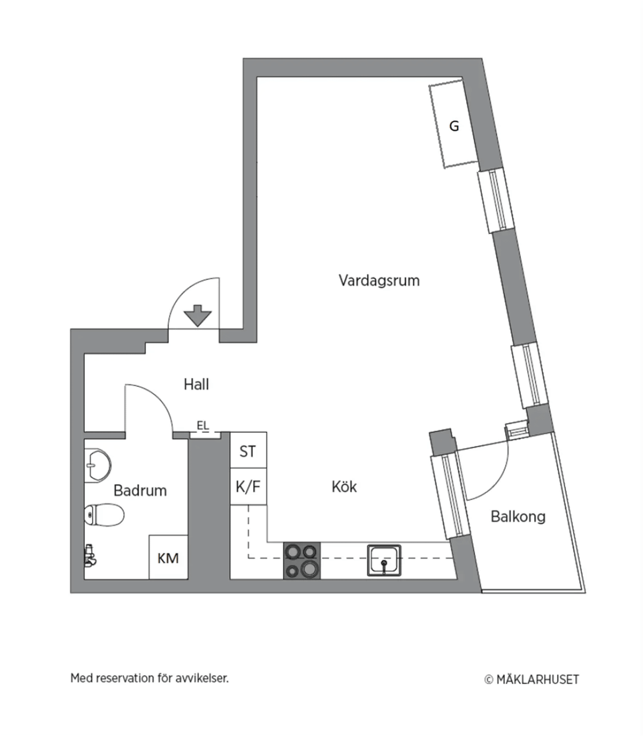 Floor plan for Annedalsvägen 51, 3 tr