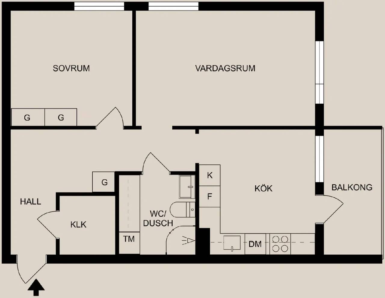Floor plan for Gråbergsgatan 51