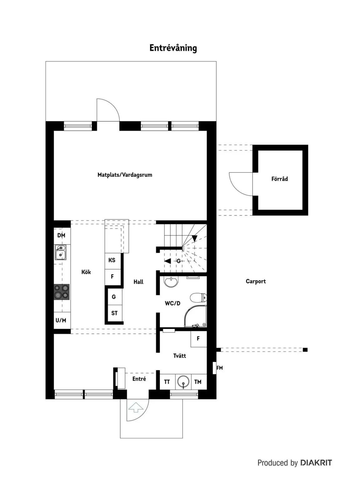 Floor plan for Betesgatan 21B