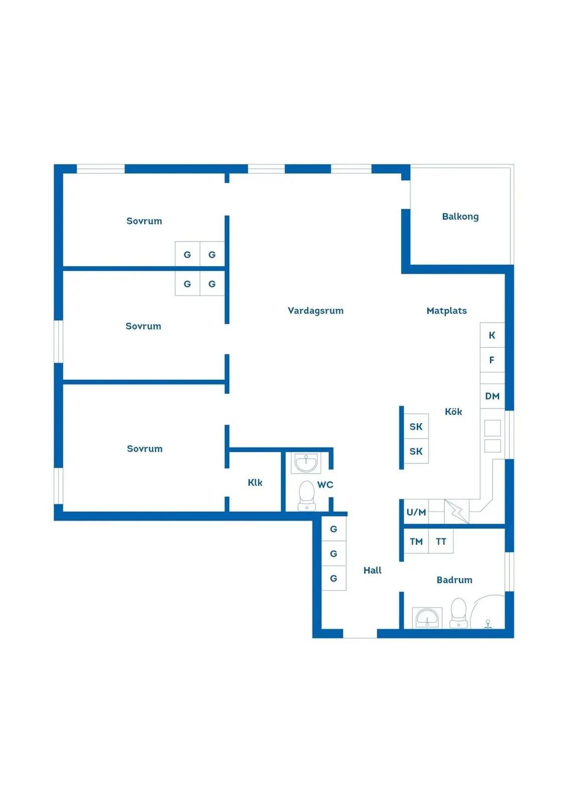 Floor plan for Margretedalsvägen 11A