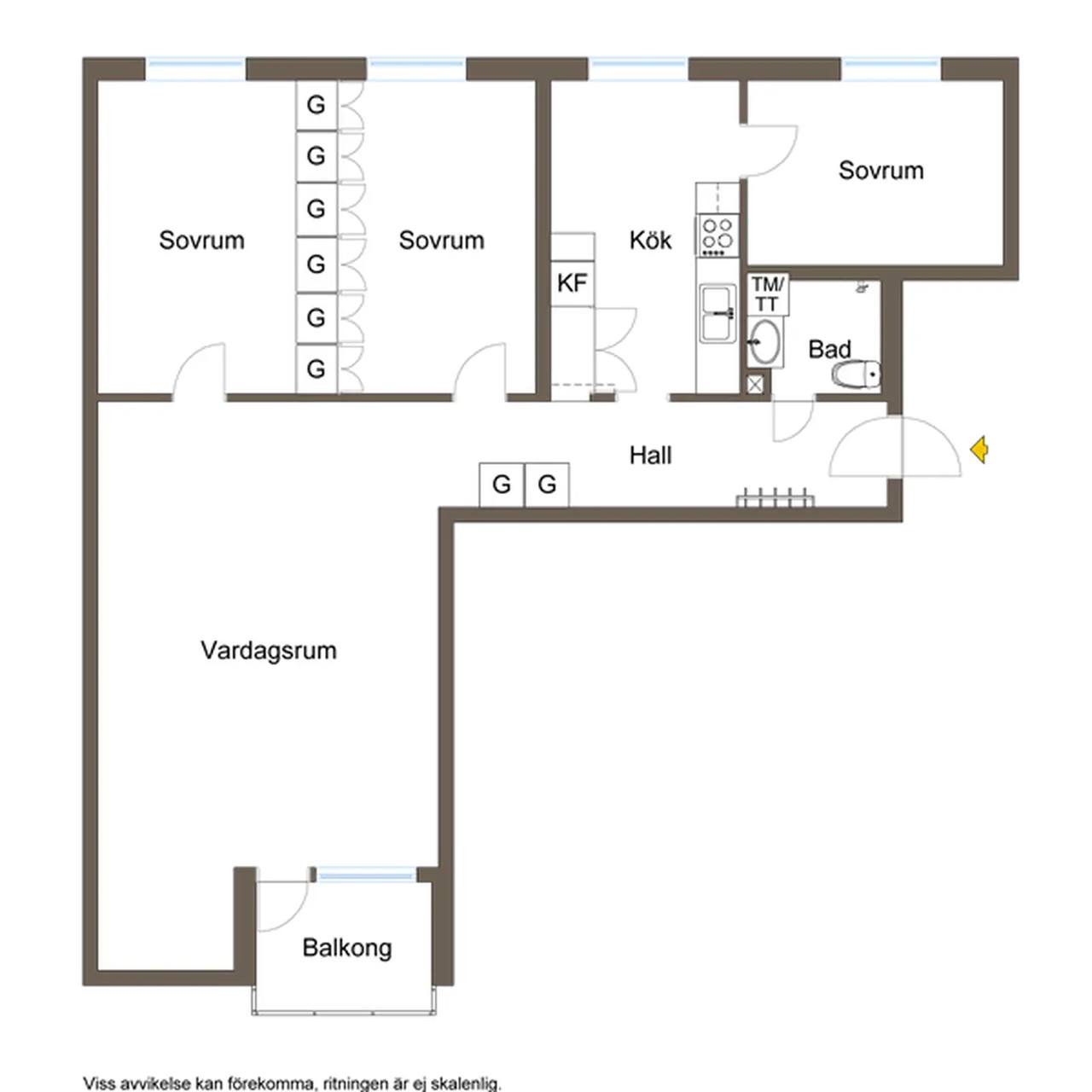 Planritning för Vintervädersgatan 11