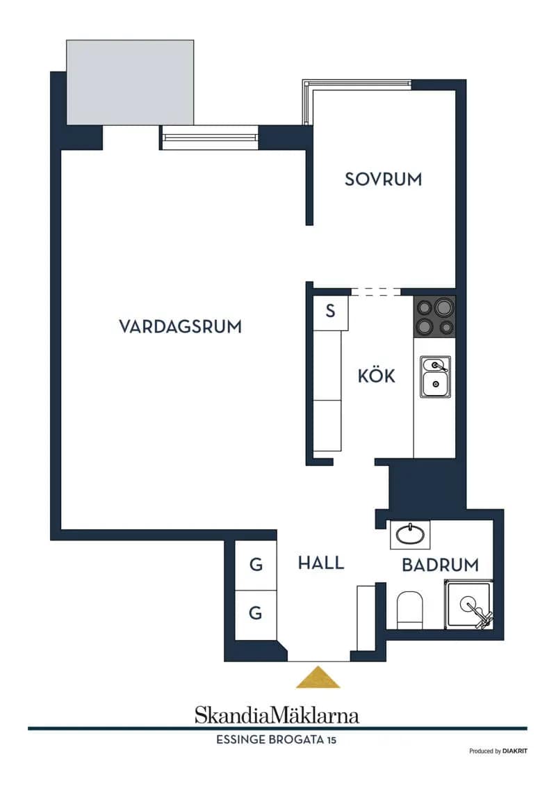 Floor plan for Essinge brogata 15, 5tr