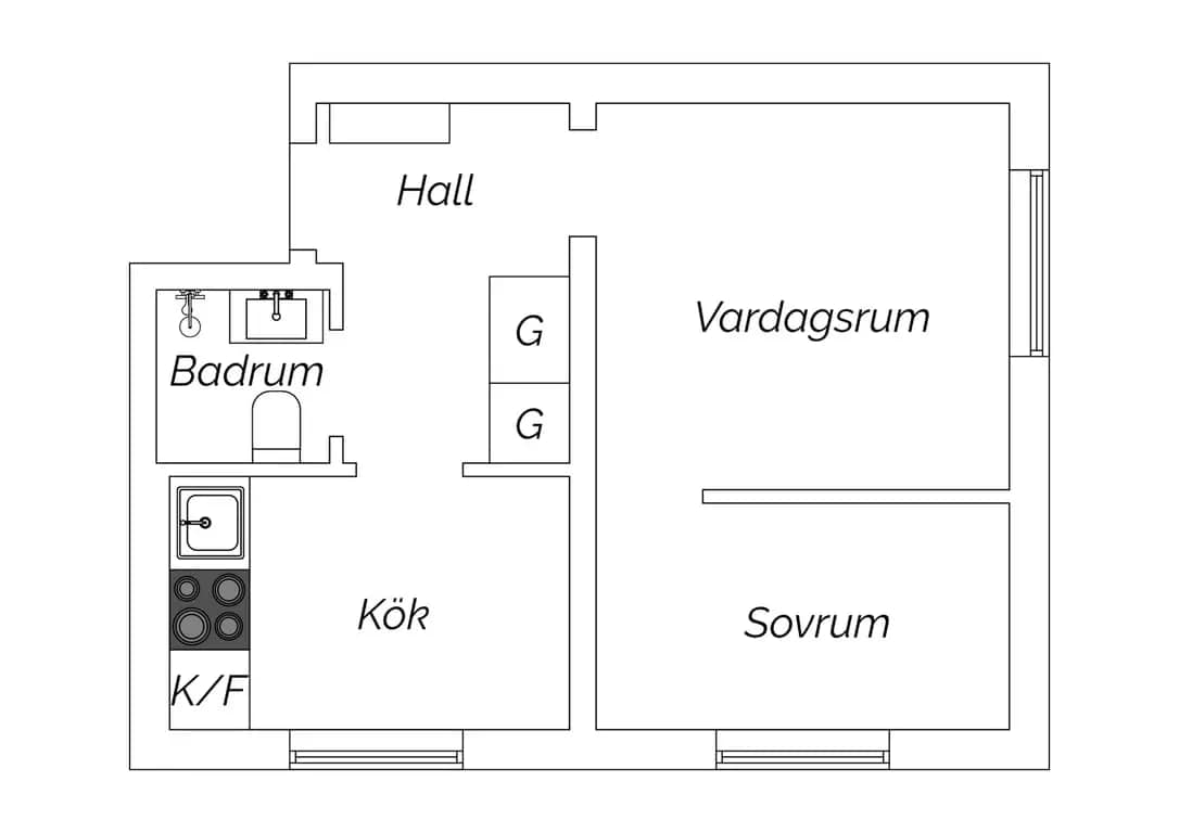 Planritning för Sperlingsgatan 9A