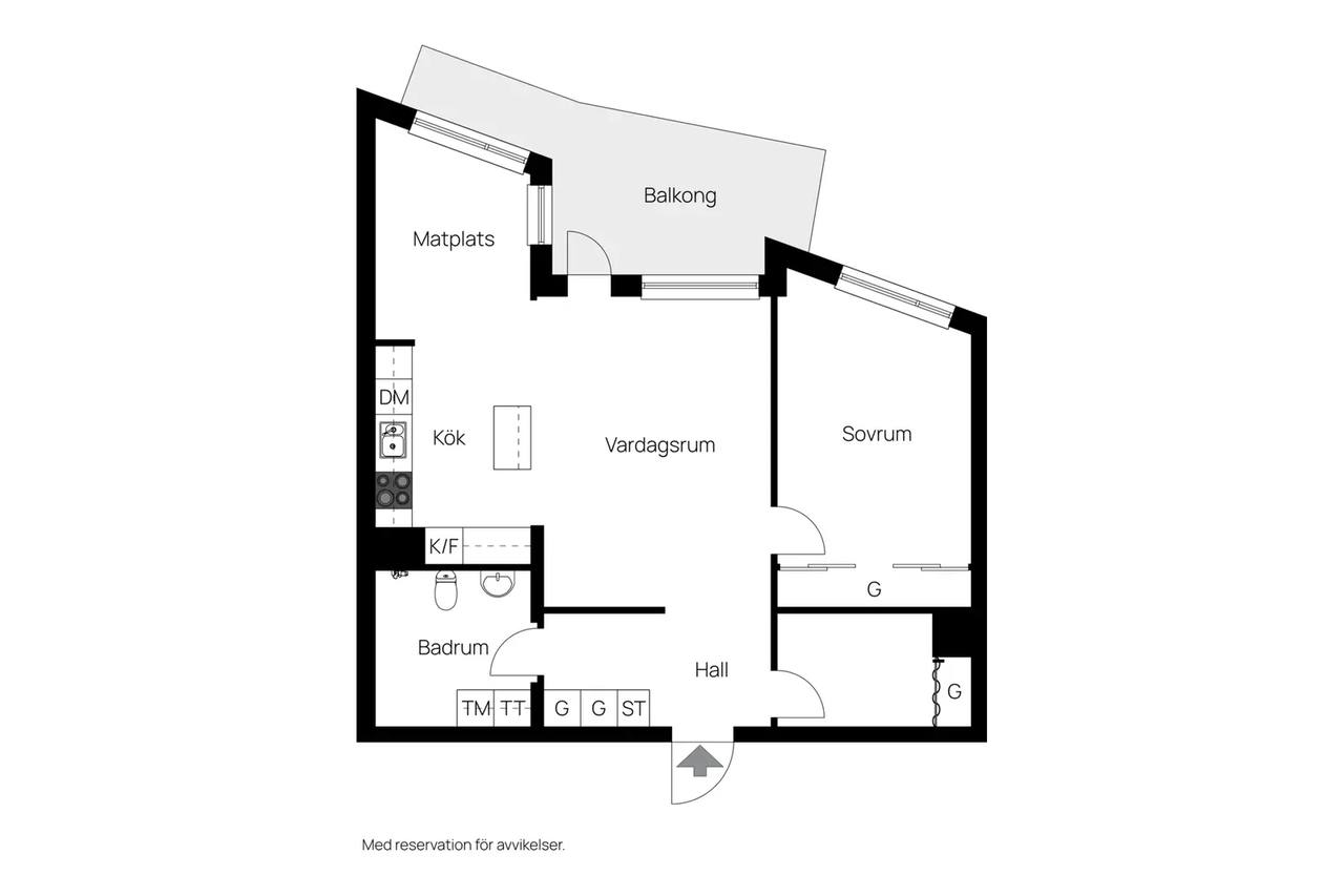 Floor plan for Henriksdalsallén 24a