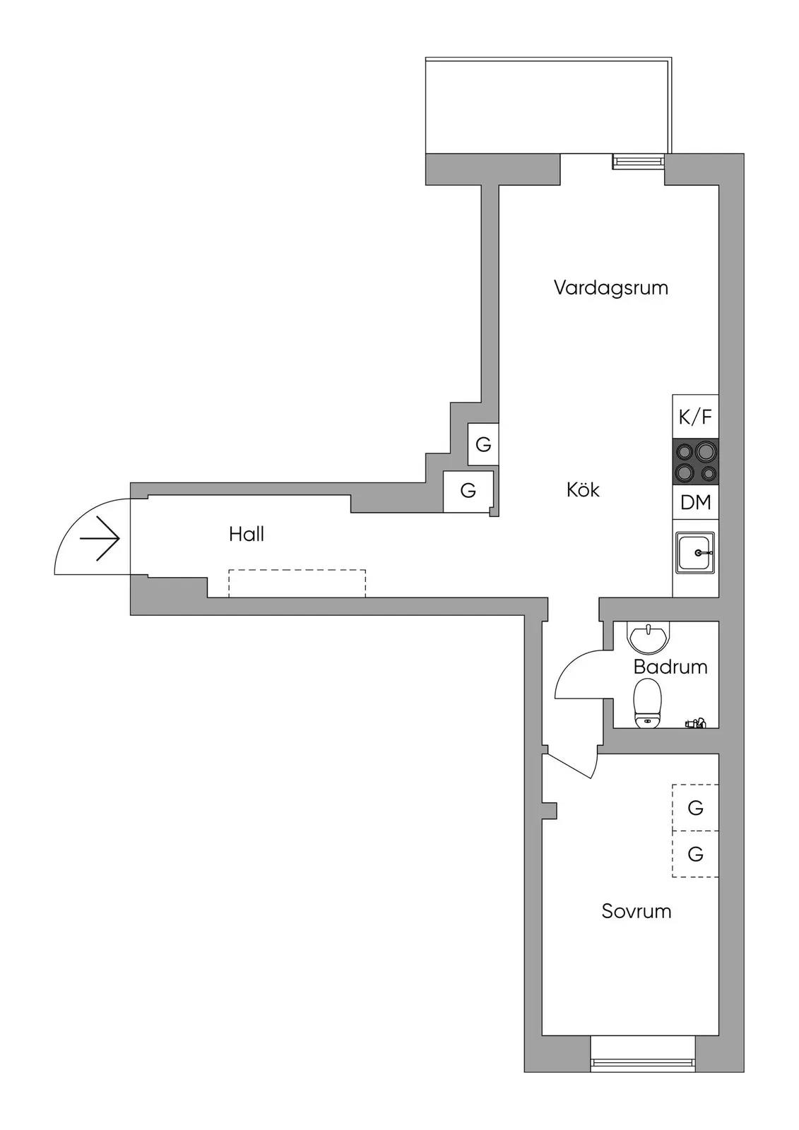 Floor plan for Nioörtsvägen 26
