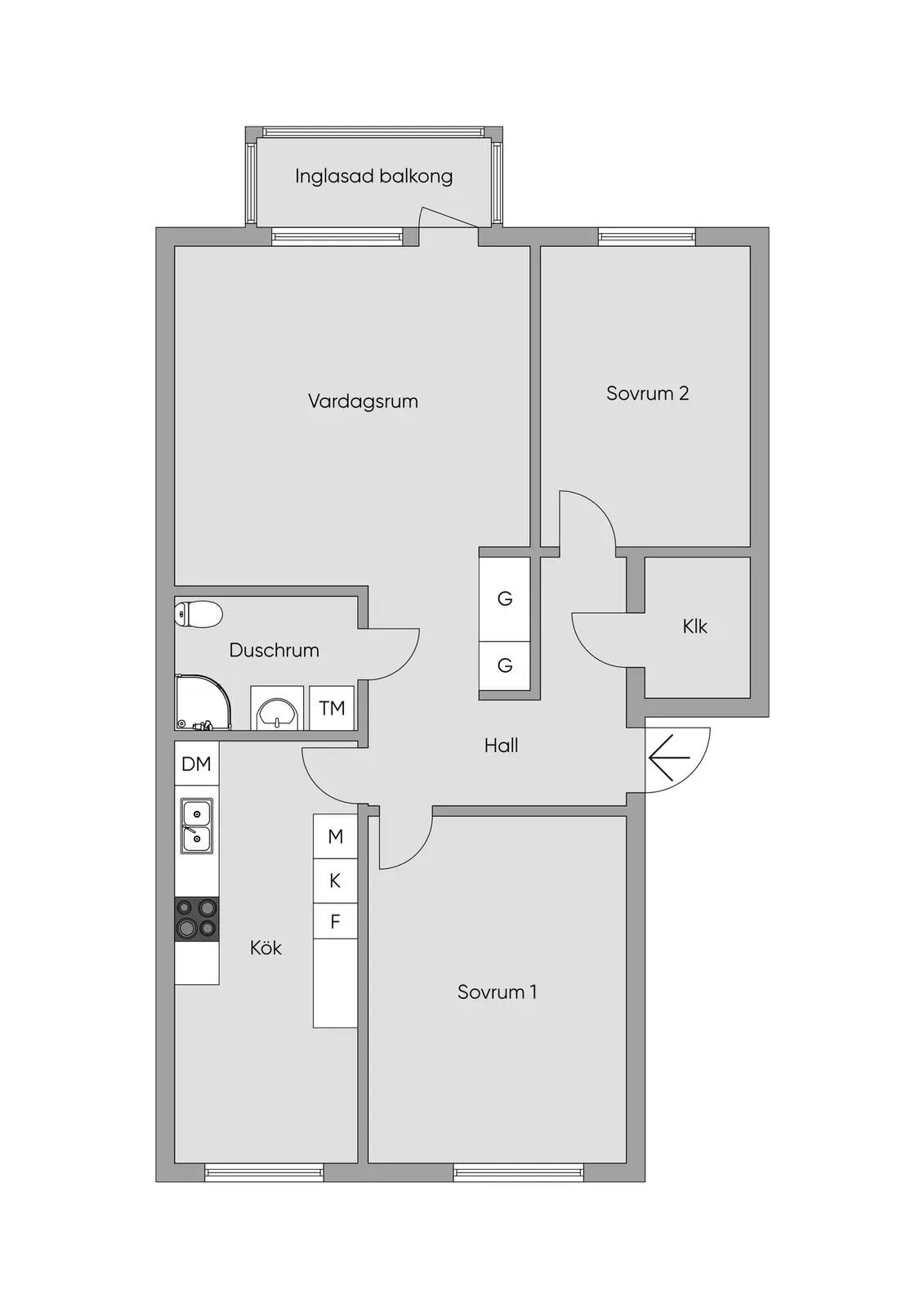 Floor plan for Ekilla gårdsväg 12