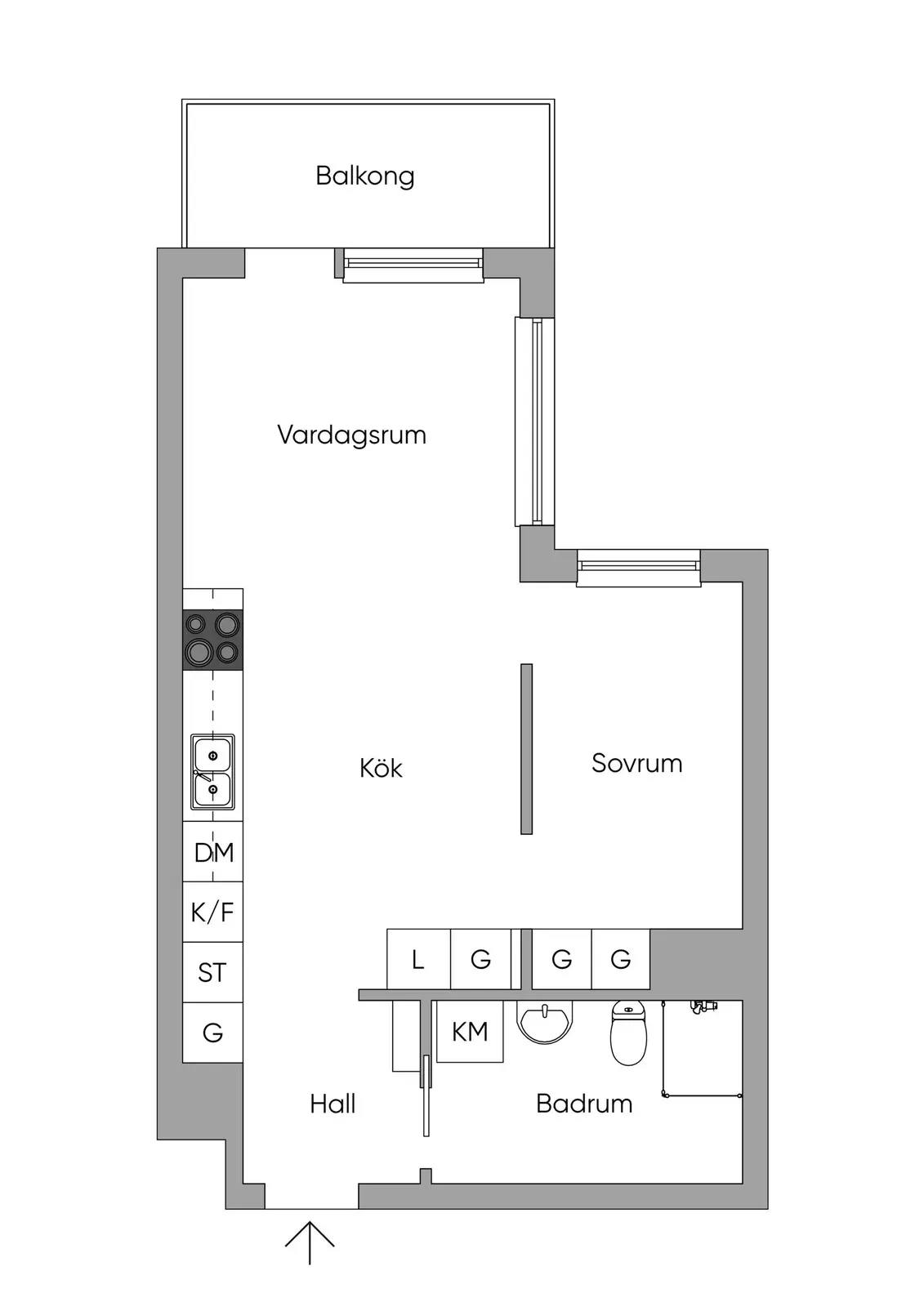Floor plan for Sköllerstagatan 56