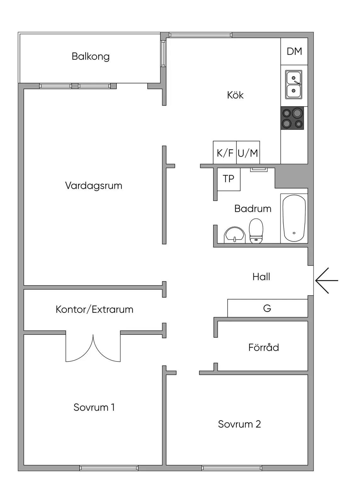 Floor plan for Selmedalsringen 20