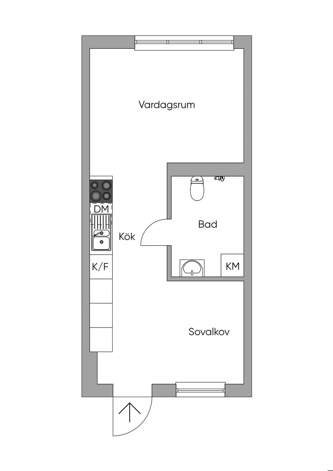 Floor plan for Kansligränd 2