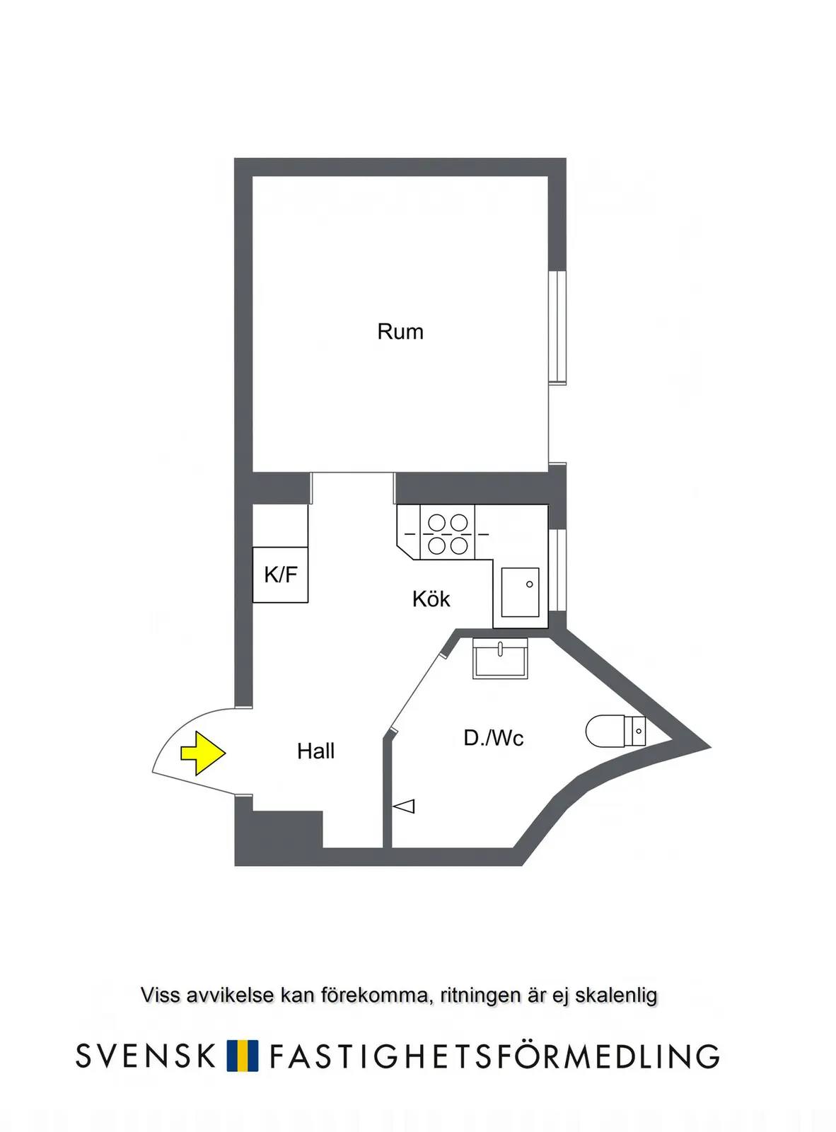 Floor plan for Gambrinusgatan 2