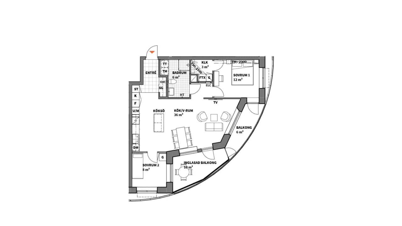 Planritning för Mossholmsvägen 3