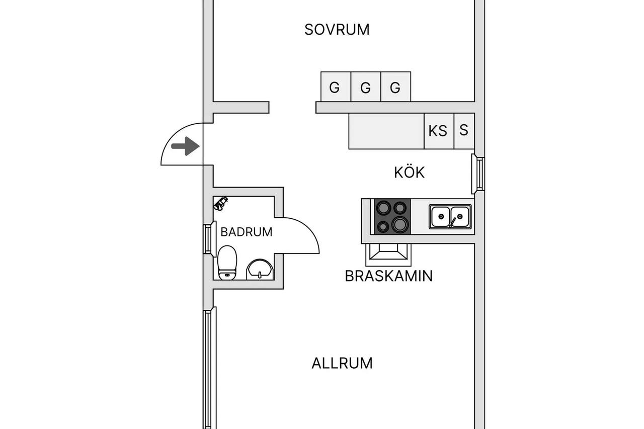 Planritning för Umasjö 206