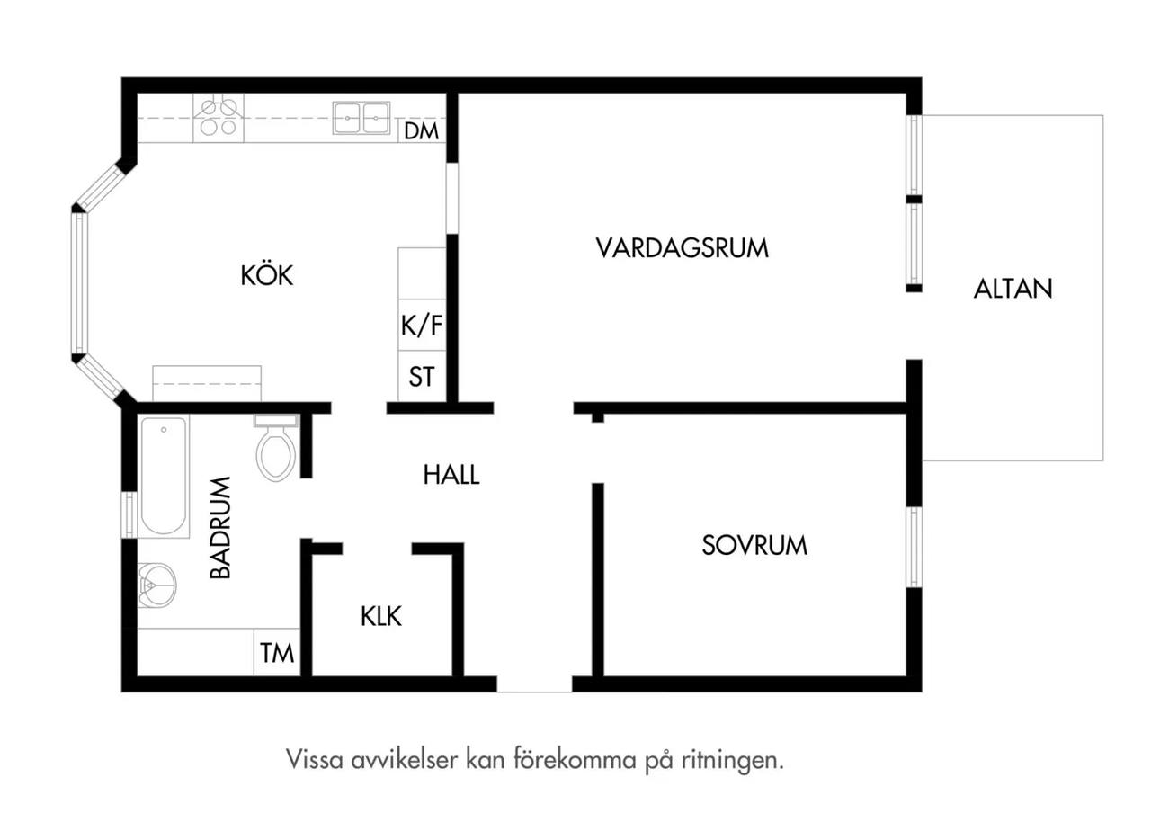 Floor plan for Danska vägen 25A