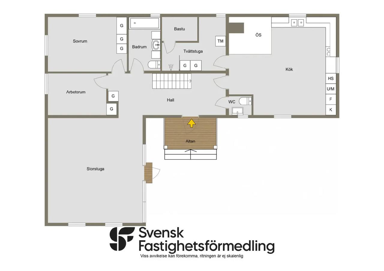 Planritning för Östanåvägen