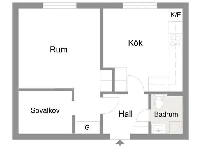 Floor plan for Västra Skrävlingevägen 103