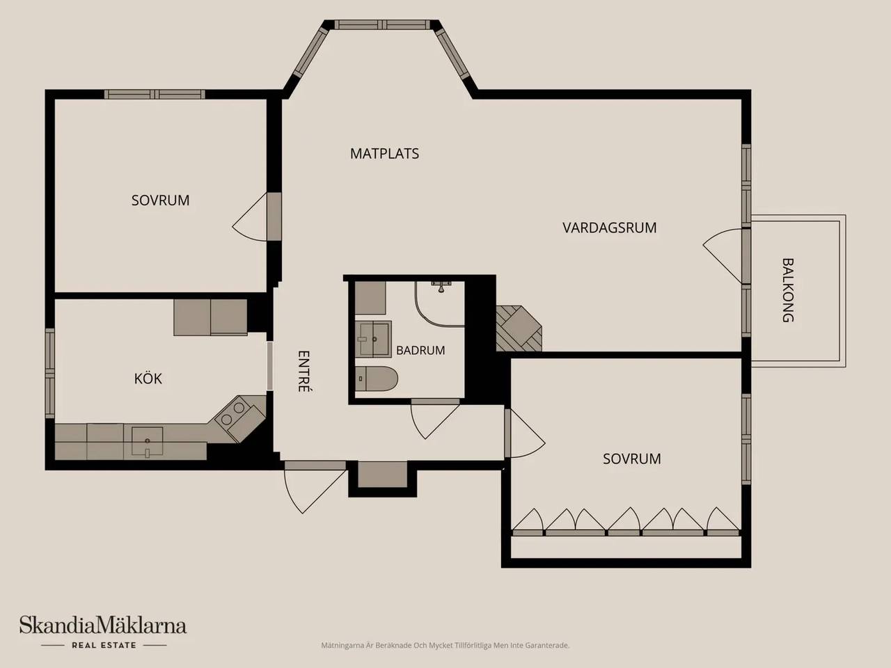Planritning för Lönbladsgatan 3B