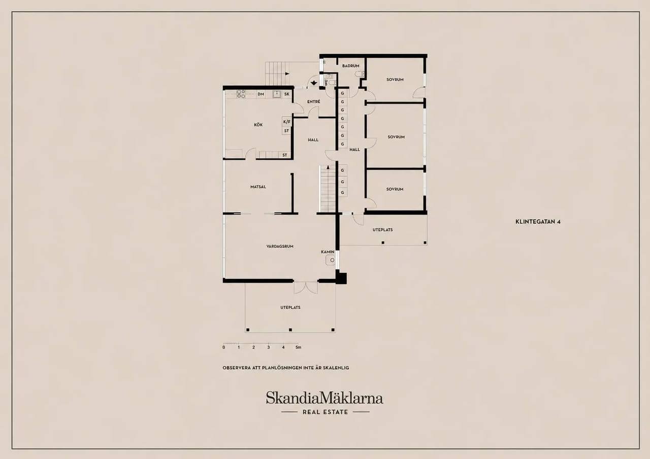 Floor plan for Klintegatan 4