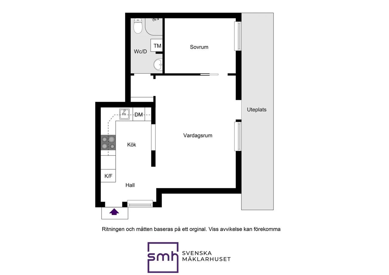 Floor plan for Sigrid Undsets gata 30A