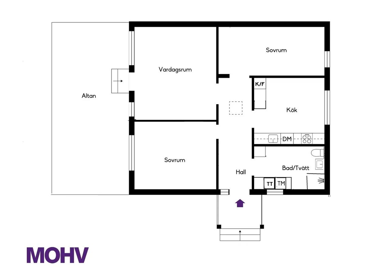 Floor plan for Manfred bondes väg 64