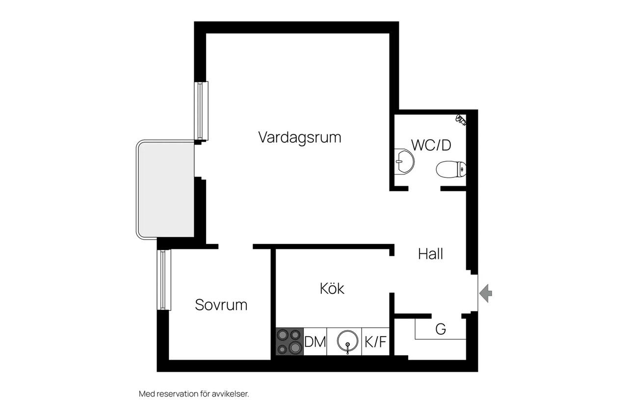 Floor plan for Storgatan 46 A
