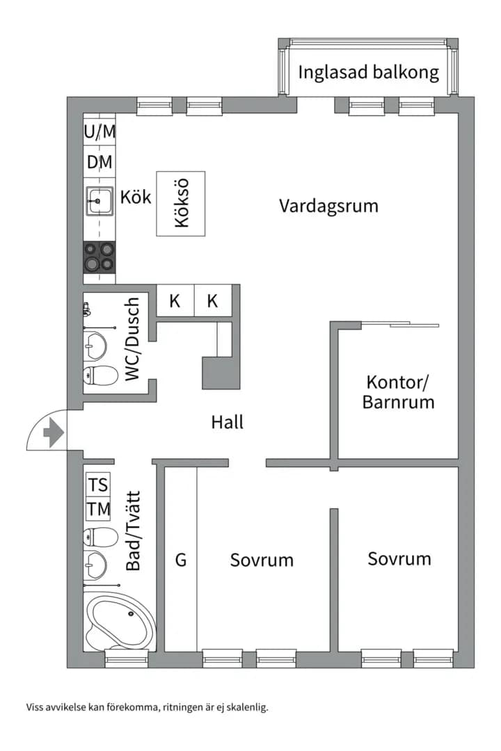 Floor plan for Ormingeringen 9C