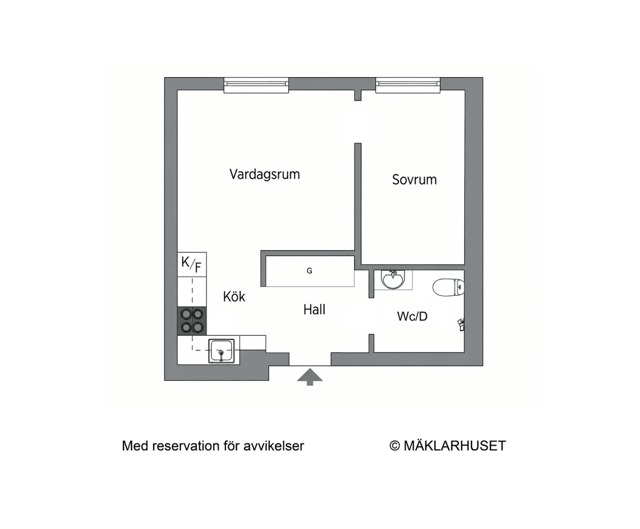 Floor plan for Drottningholmsvägen 284