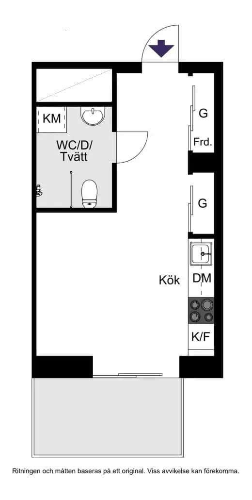 Floor plan for Sylvangatan 5