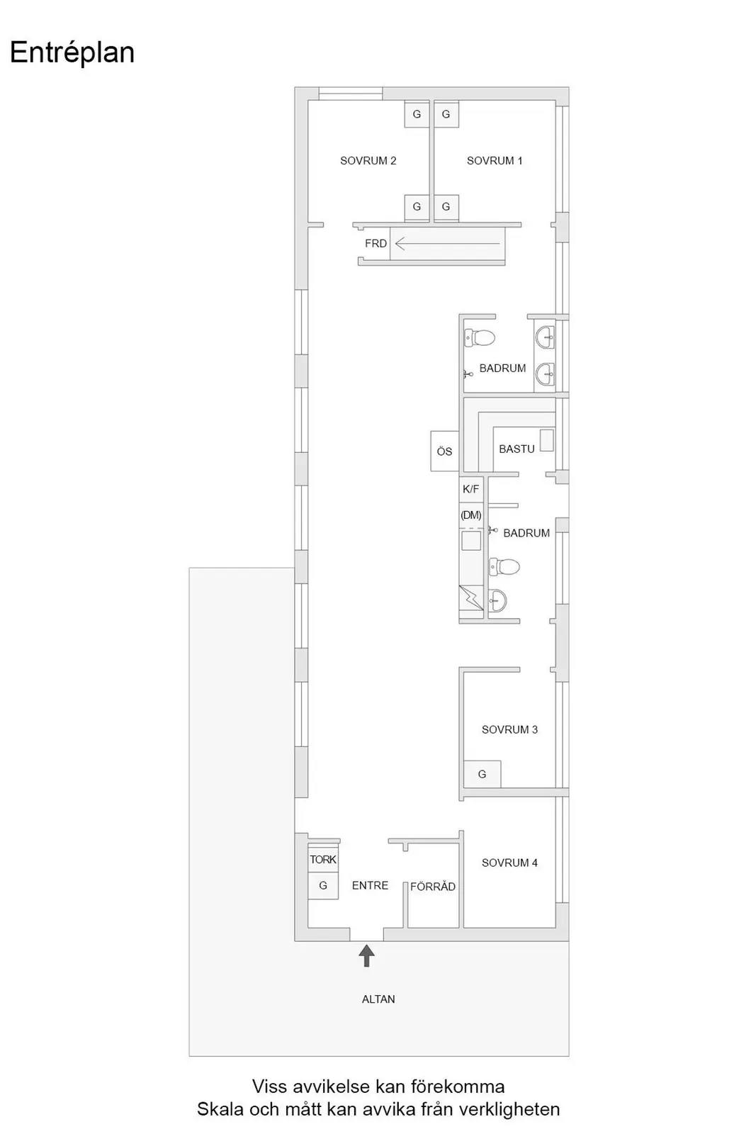 Planritning för Murklans Väg 31