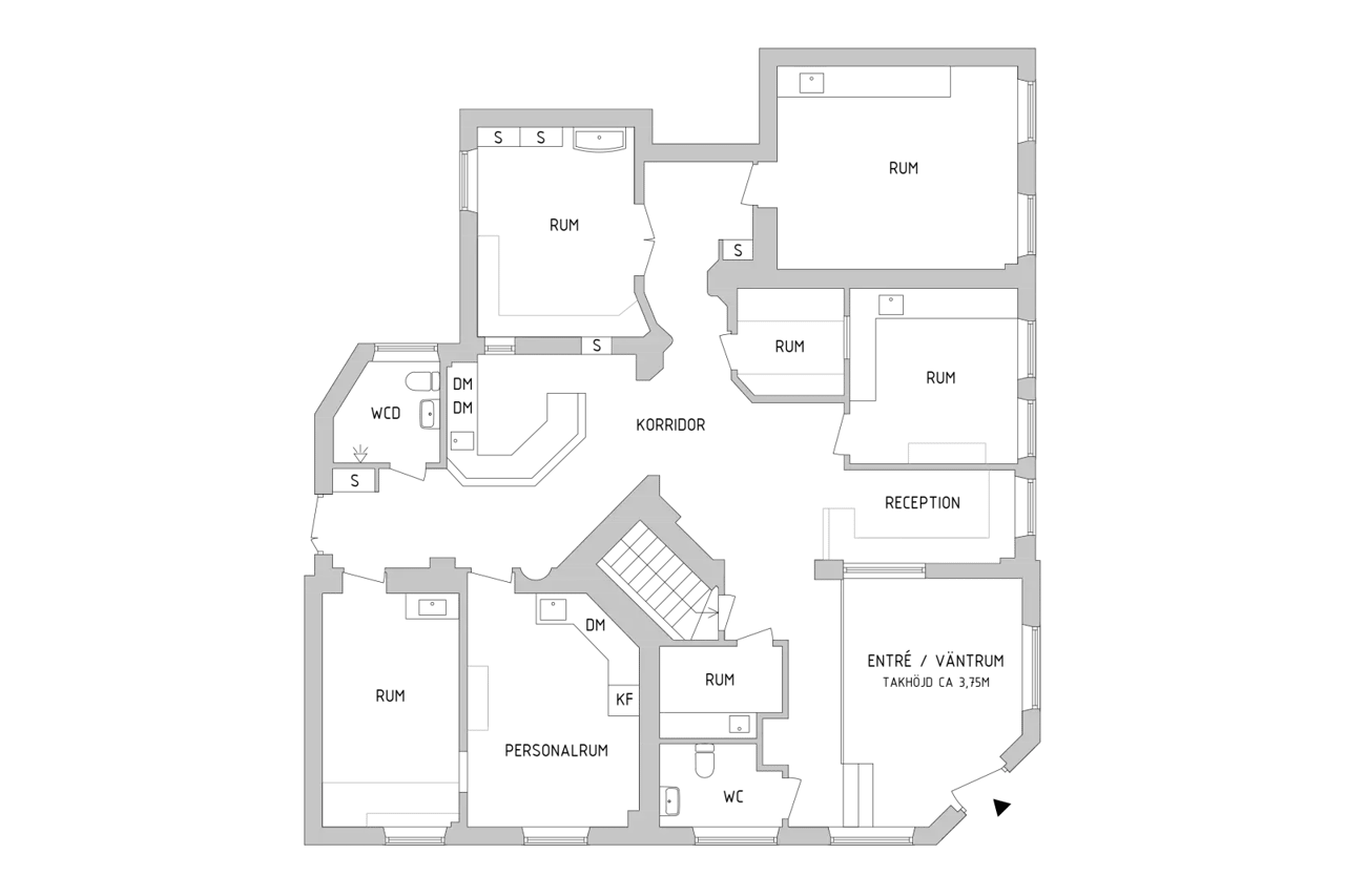 Floor plan for Styrmansgatan 45