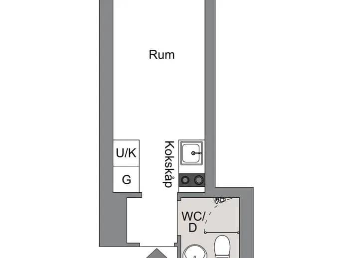 Floor plan for Rådmansgatan 46, 4tr.