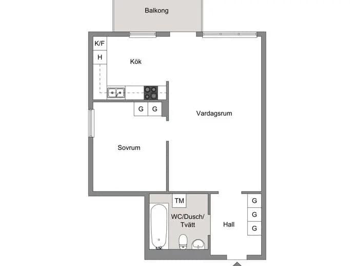 Floor plan for Majrovägen 21