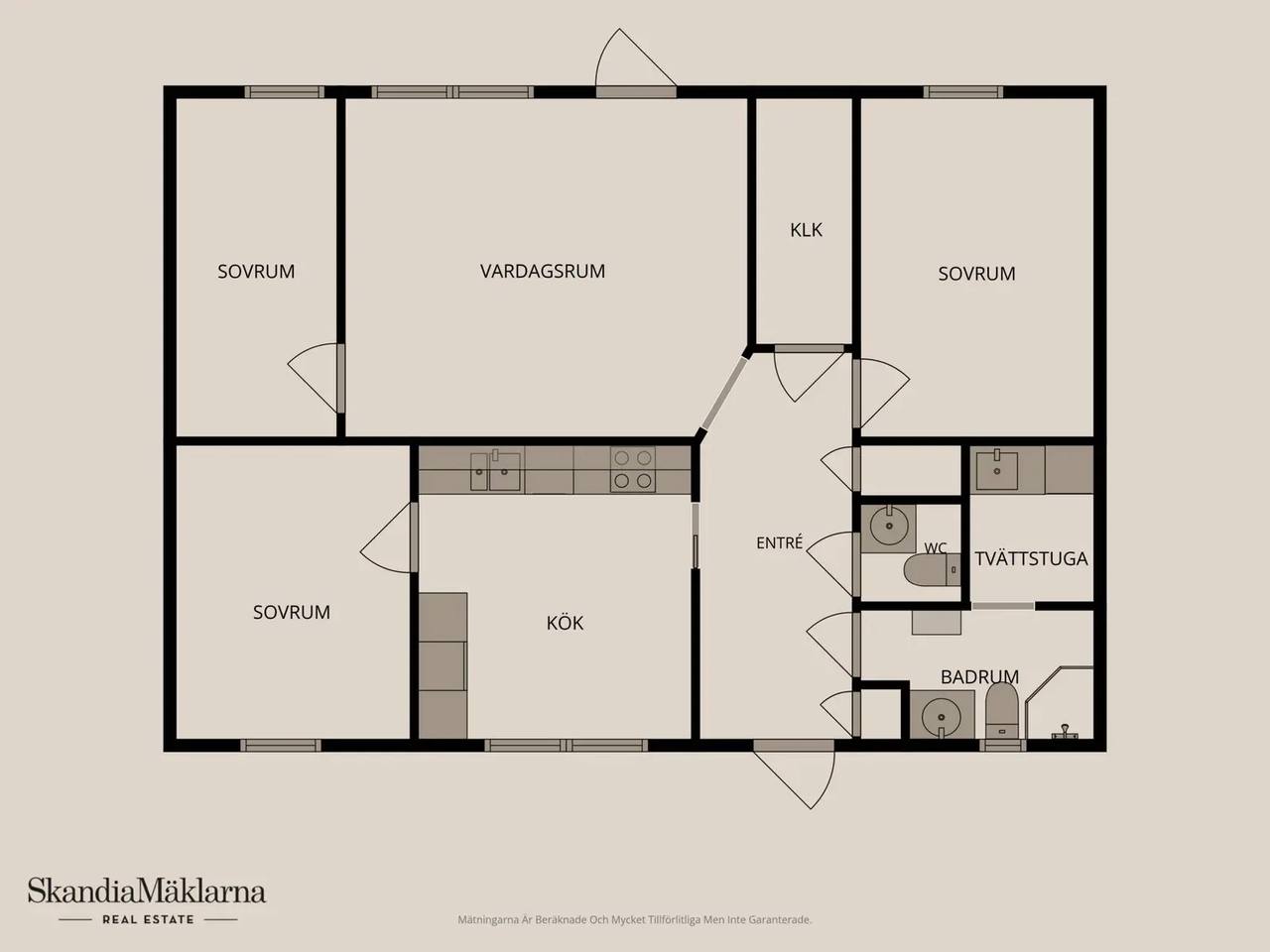 Floor plan for Tobias Kraaks väg 5A