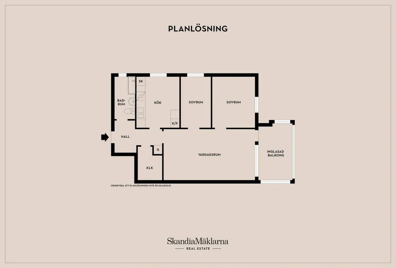 Floor plan for Tegelbruksgatan 21