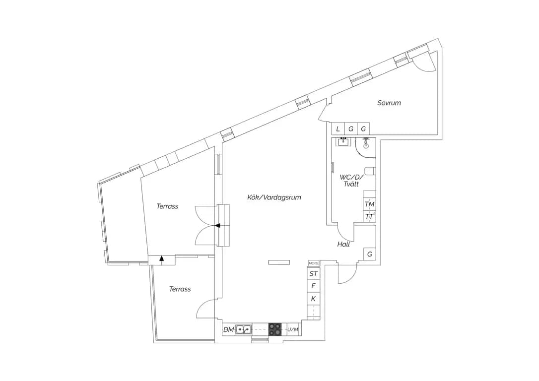 Planritning för Finalgatan 17B