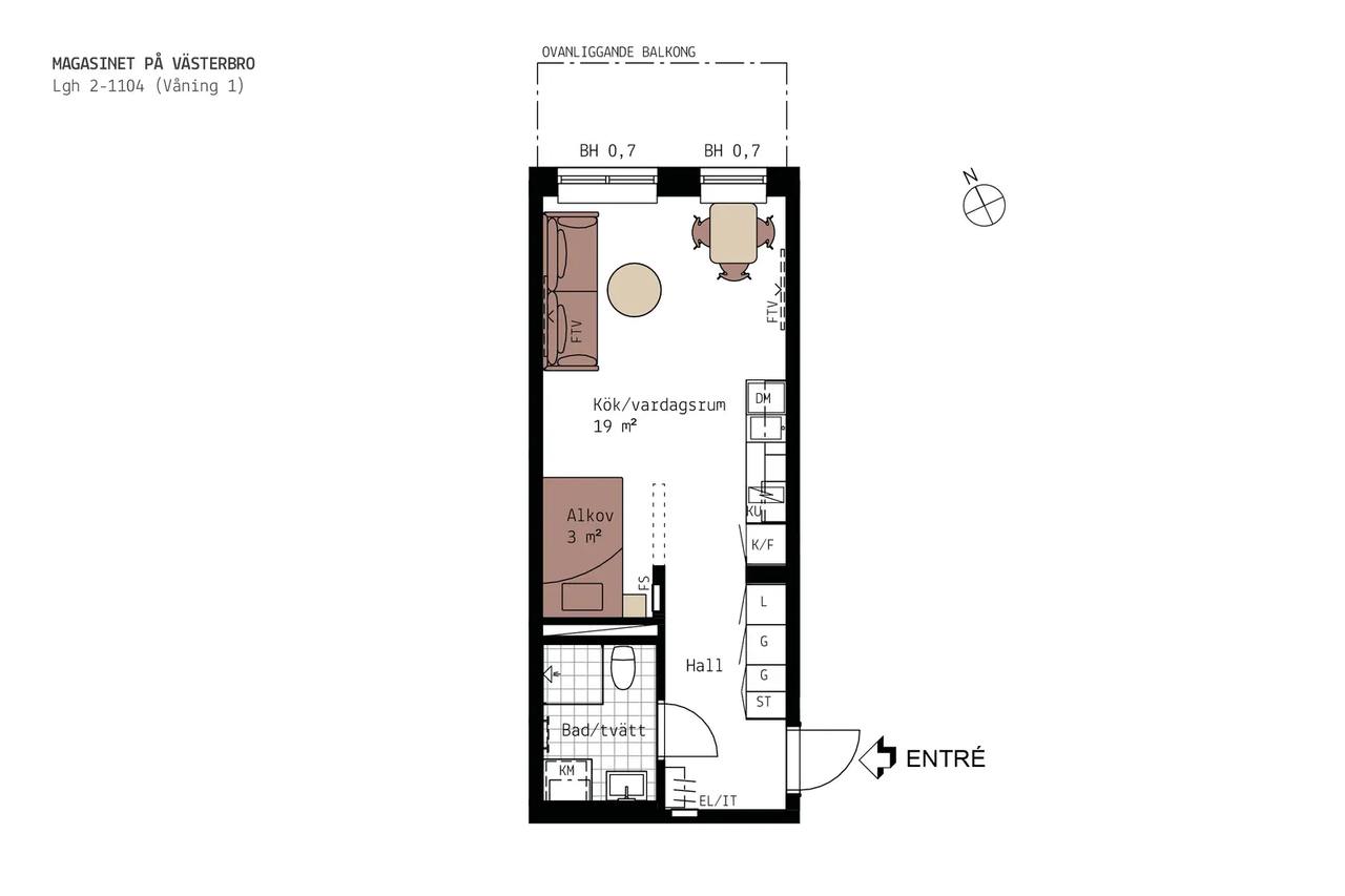 Planritning för Amagergatan 2