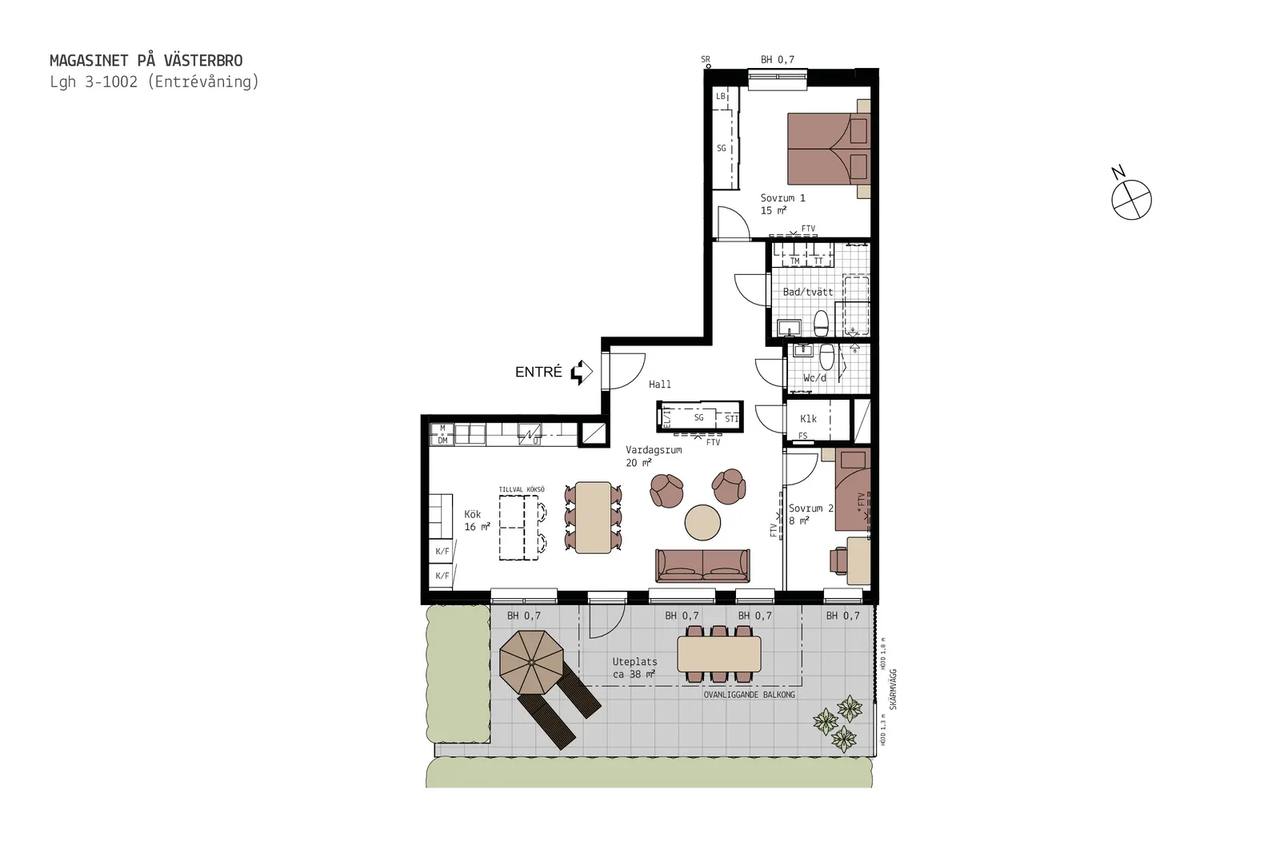 Floor plan for Öresundsvägen 19