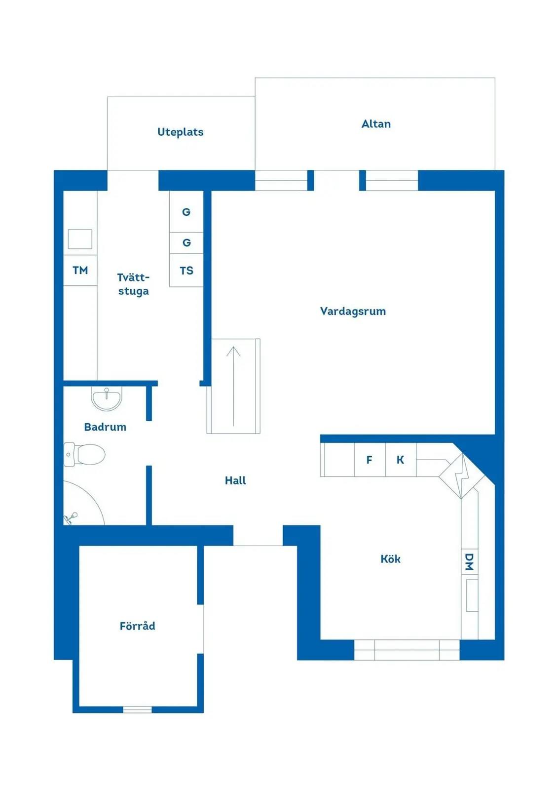 Floor plan for Ryttarstigen 18