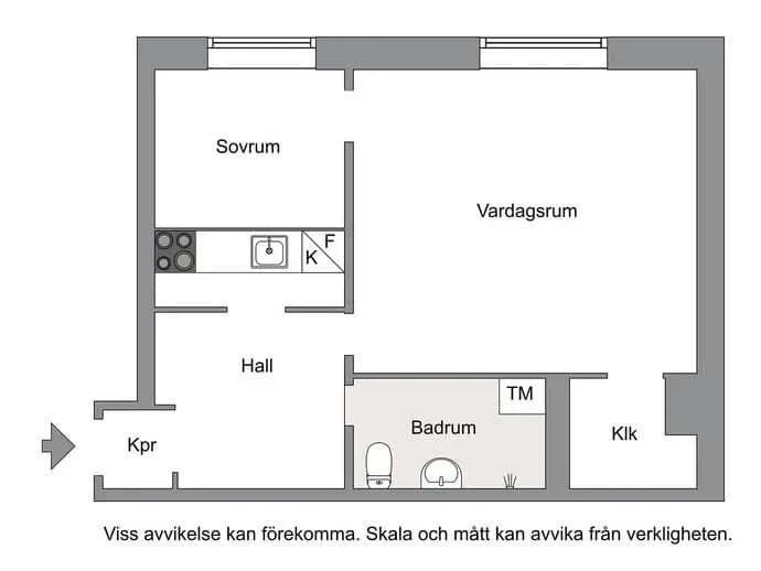 Planritning för Samaritgränd 6, 3tr