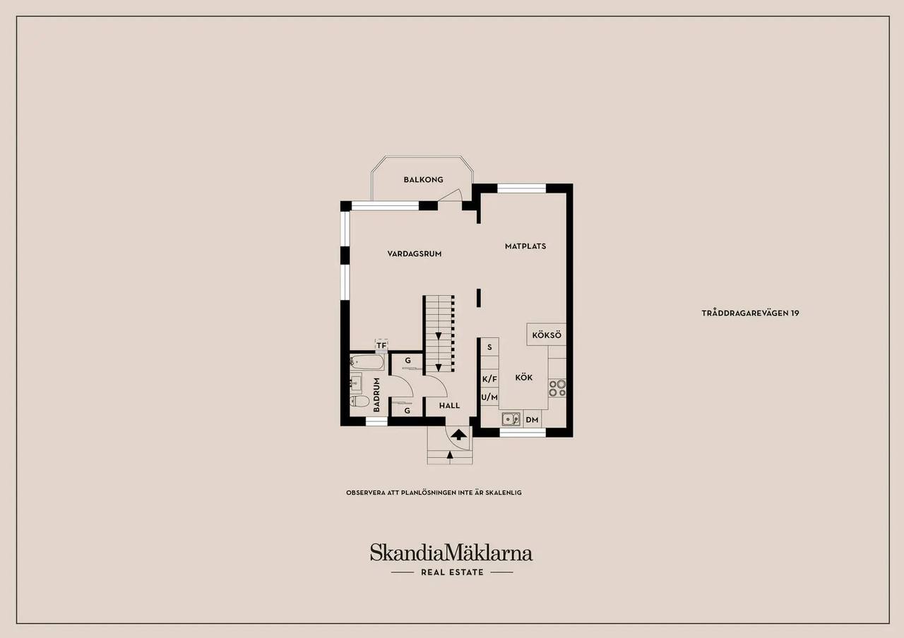 Floor plan for Tråddragarevägen 27