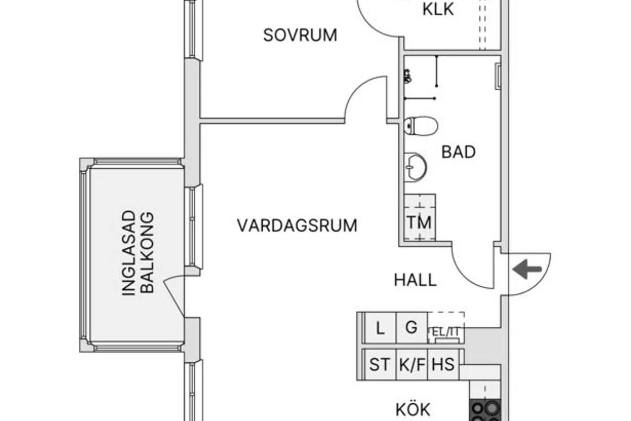 Planritning för Gustavsbergs Allé 30