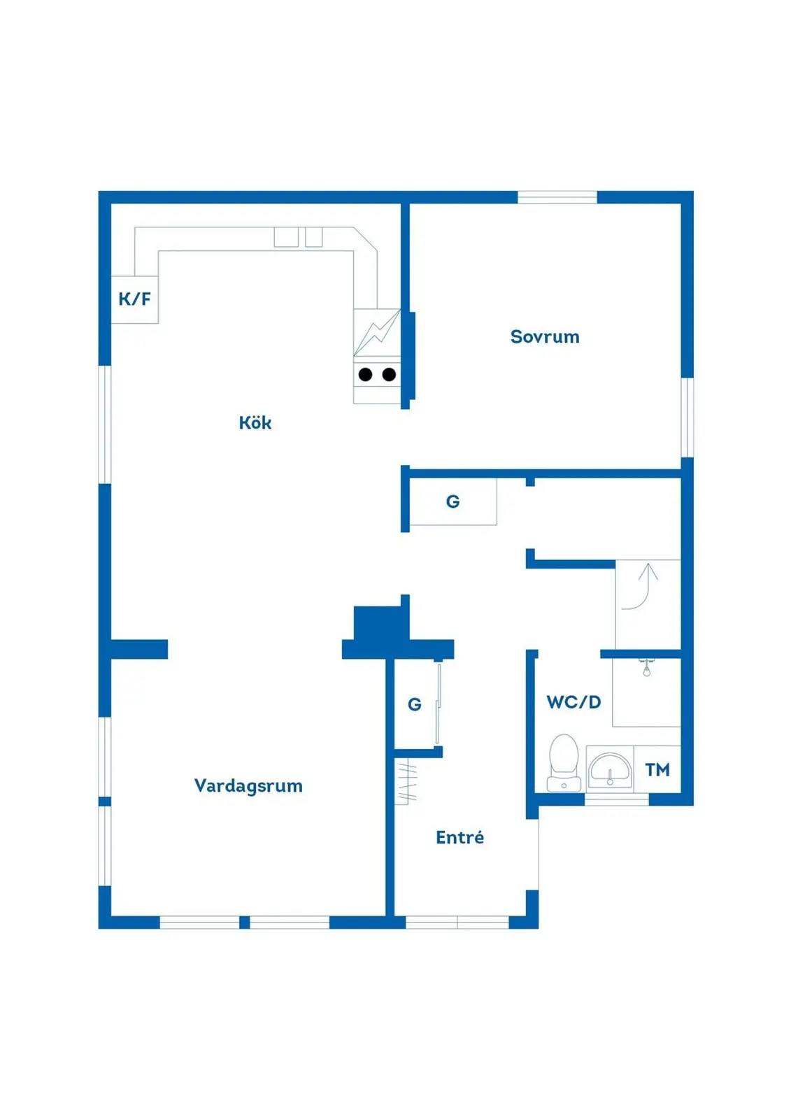 Floor plan for Gnistervägen 5