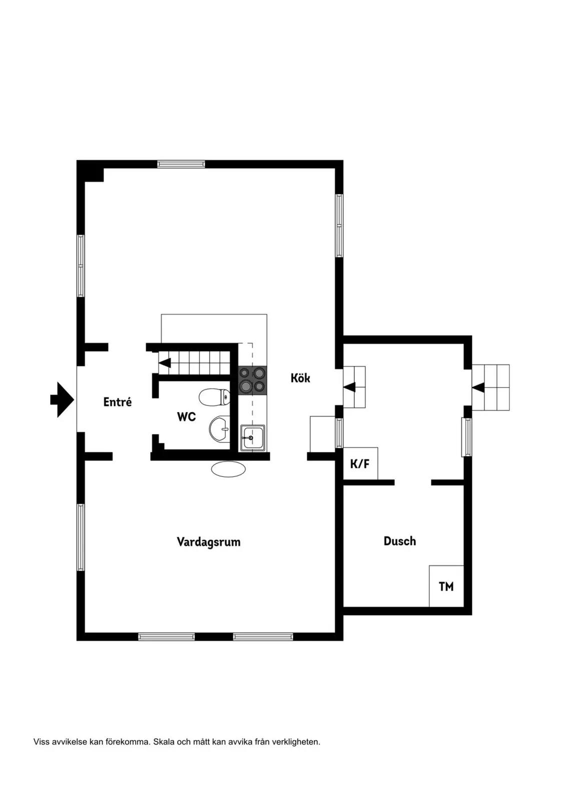 Floor plan for Donnersgatan 29