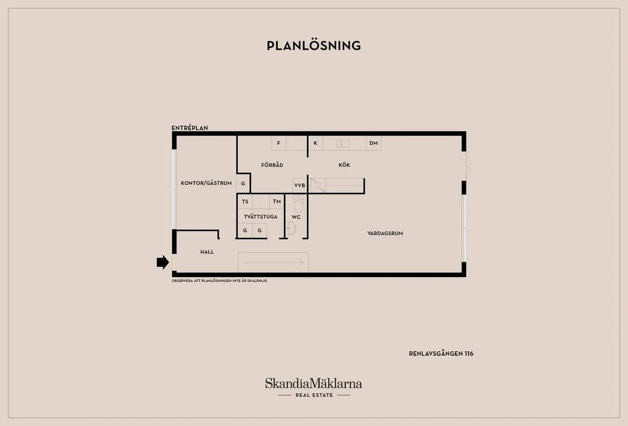 Planritning för Renlavsgången 116