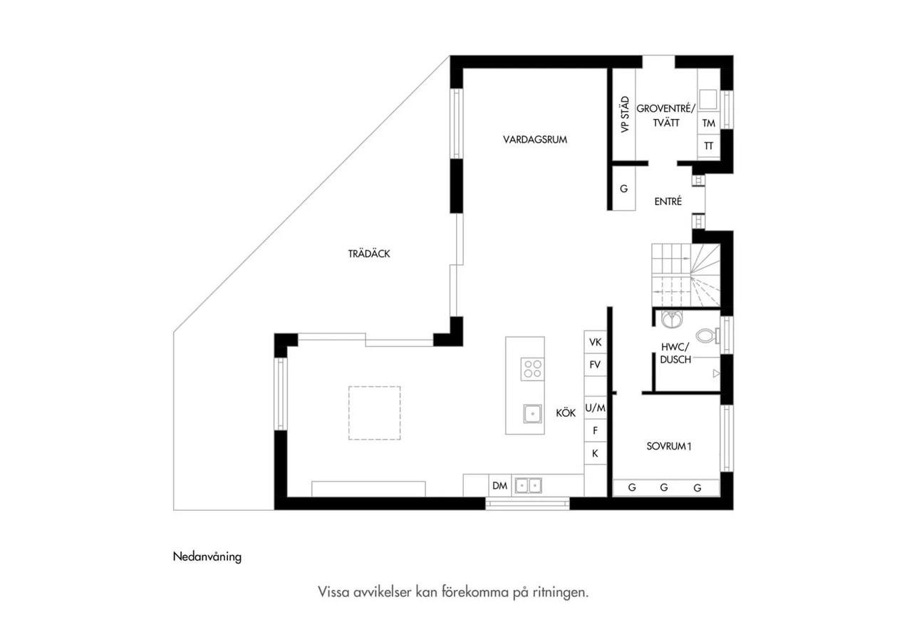 Floor plan for Västra Klockarevägen 2