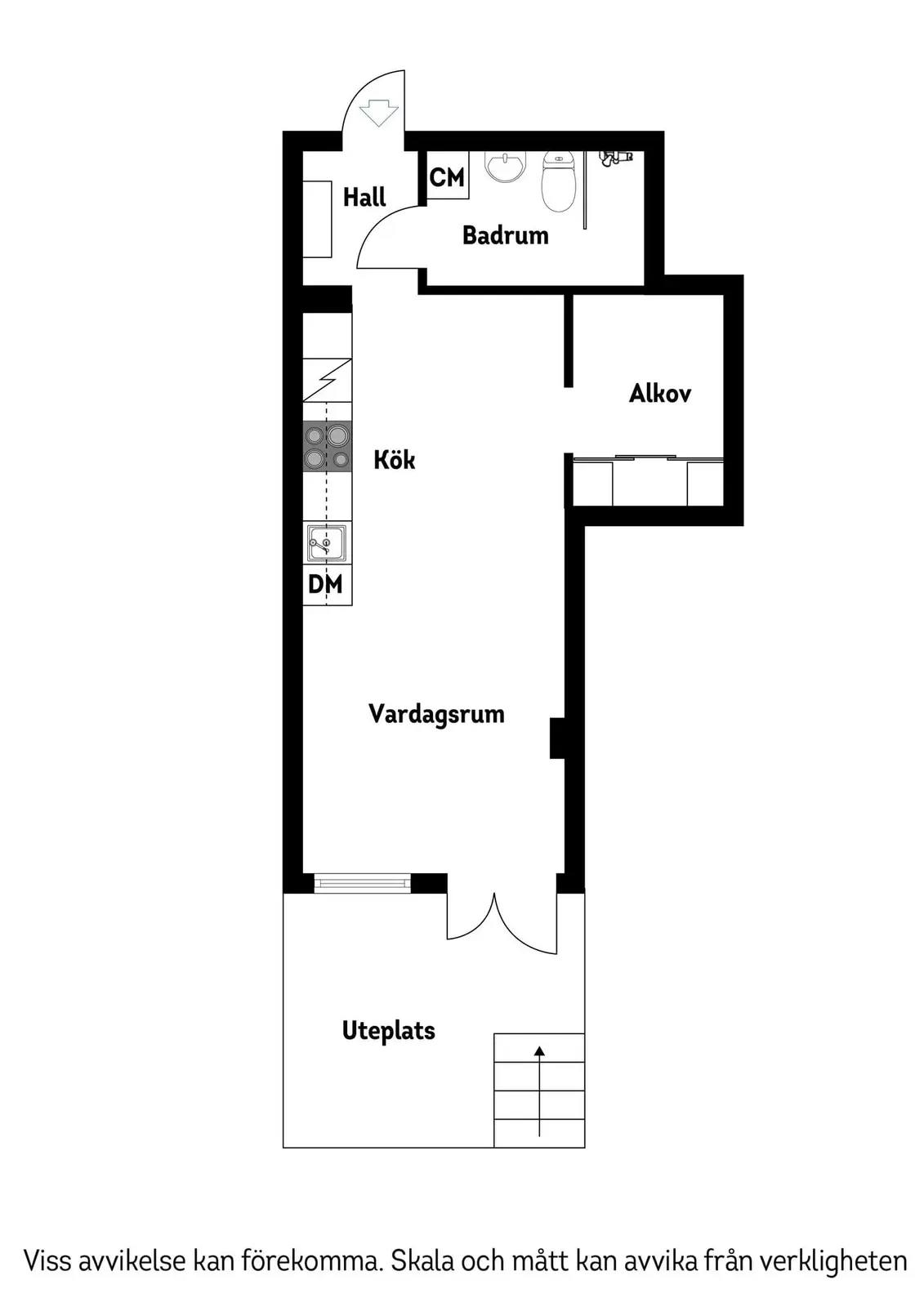 Floor plan for Sehlstedtsgatan 7